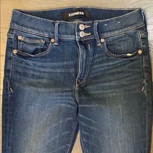 Express WOMANS jeans cropped legging mid rise